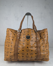MCM Cognac Visetos Leather