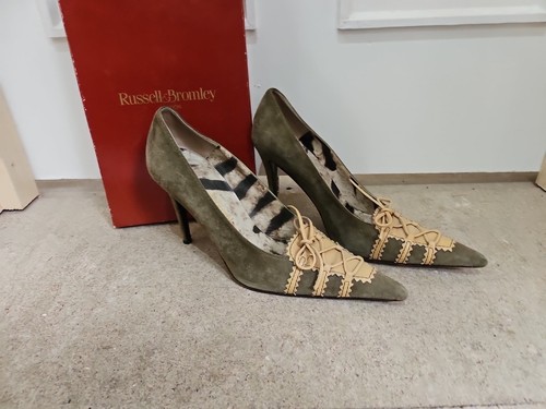 Russell bromley green suede - &,