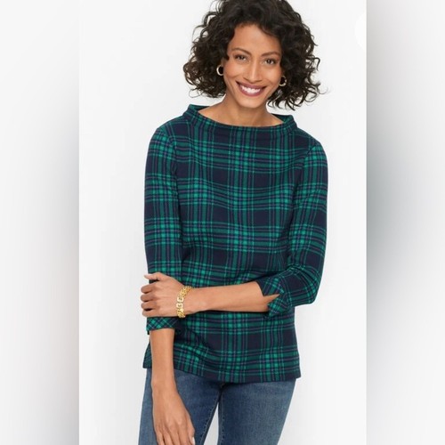 Talbots top women medium - talbots, green