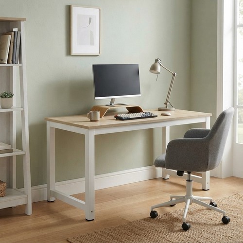 Modern beech white computer - modern, beech-white