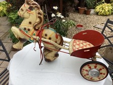 1950s/60s VINTAGE MOBO TOYS PONY EXPRESS PEDAL  CAR HORSE IN ORIGINAL CONDITION