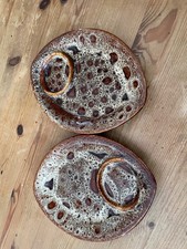 2 Vintage Fosters Pottery oval