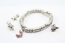 Links of London Sterling Silver Jewellery Sweetie Bracelet Charms Butterfly x 4