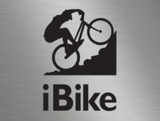 iBike MTB Mountain Biking biker Cycling vinyl stickers decals laptop car van