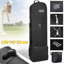 Portable Padded Golf Holiday Travel Cover Bag Case Carrier With Wheels Durable