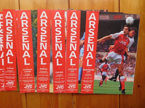 Arsenal home away - &, programmes