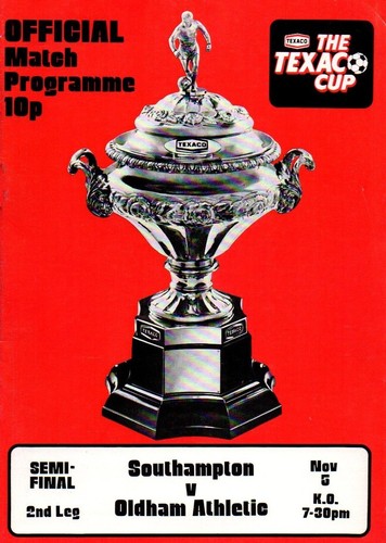 Texaco cup semi final - 74/75,