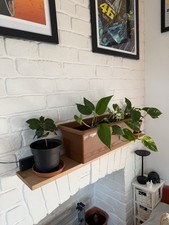  Natural Oak Floating Shelves for Wall Mounted  - Set of 2, 90 cm