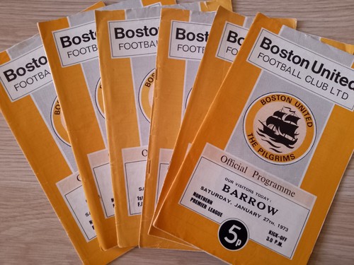 Boston united home programmes - boston,