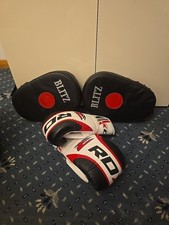 RDX Boxing Gloves + Blitz Focus Pads Set – Training Kit for Boxing