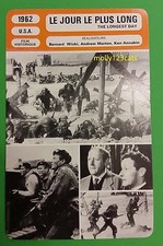 USA War Movie The Longest Day John Wayne Robert Mitchum French Film Trade Card