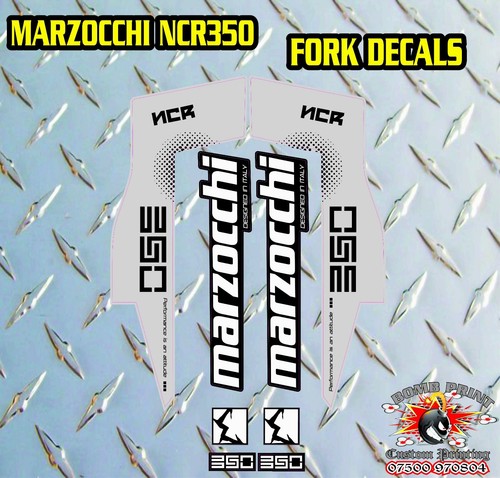 Marzocchi ncr350 fork stickers - marzocchi,