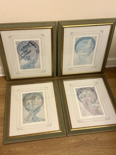 Alphonse mucha art nouveau - x4,