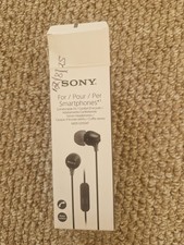 Sony MDR-EX15AP In-Ear Headphones Black. For Smartphones