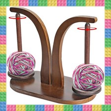 Crochet Yarn Holder Rotating Wooden Yarn Holder For Knitting Crocheting Gifts Uk