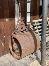 A Large Cast Iron Ransomes Garden Roller
