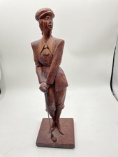 Vintage Golf Statue, Female
