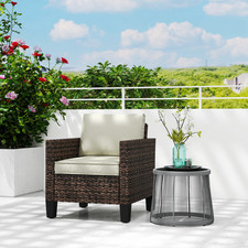Outsunny Single Rattan Chair