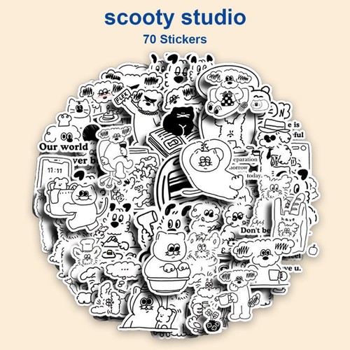 Scooty studio sticker piece - scooty,