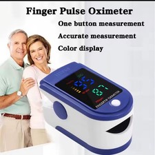 Finger Pulse Oximeter Blood Oxygen Saturation Meter Heart Rate Monitor .