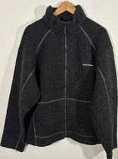 QUIKSILVER Mens XL Wool Blend Igloo QEMPO Fleece Jacket Black Wetsuit Seam Rare