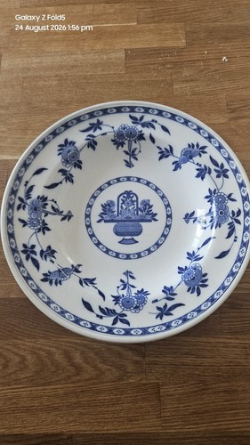 Antique minton blue white - blue,