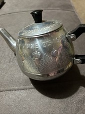 Coronation Teapot Queen Elizabeth II 1953 Metal + one other.