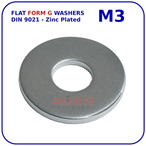 Form washers flat - m3, g