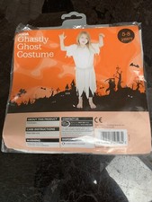 BNWT - Ghastly Ghost Costume - Asda - Age 5-8