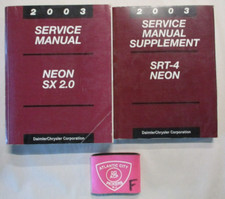 2003 DODGE NEON SX 2.0 SERVICE
