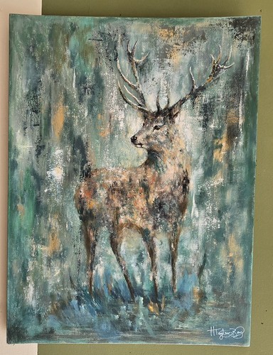 Acrylic board orig painting - board,