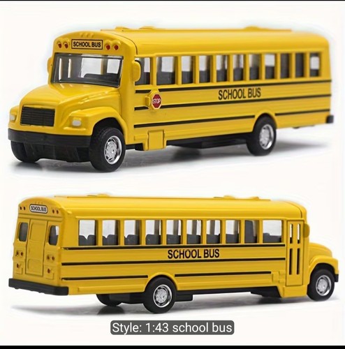 School bus model alloy - school,