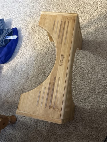 Bamboo toilet step - toilet,