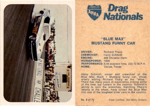 1972 fleer canada drag - 1972,
