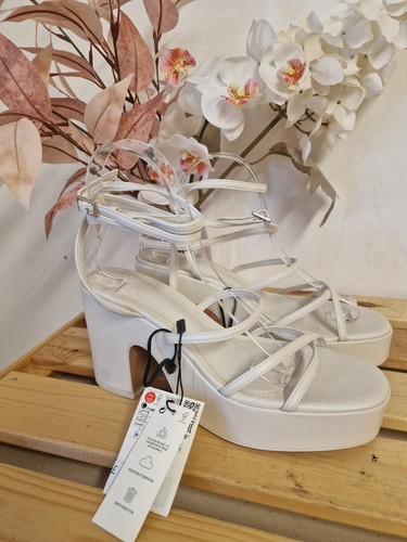 Zara womens bnwt white strappy - bnwt,