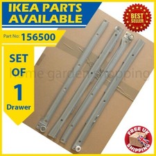 156500 X 1 IKEA Drawer Runners, Left & Right Complete Set for 1 Drawer, HEMNES