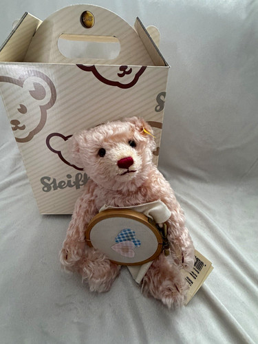Steiff pink teddy - steiff, bear