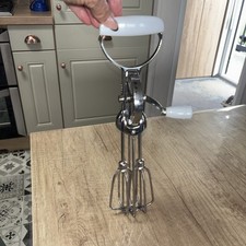 Vintage Rotary Hand Whisk Stainless Steel