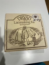 Dryad Lacemaking Kit for Beginners Set With Pillow Bobbins Beads Cotton