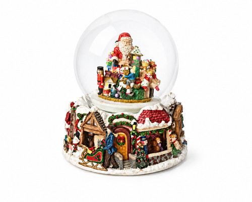 Large christmas snow globe - christmas,