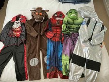 Boys Costume Bundle Age 2-4 Dracula Gruffalo Spiderman Hulk Astronaut With Masks