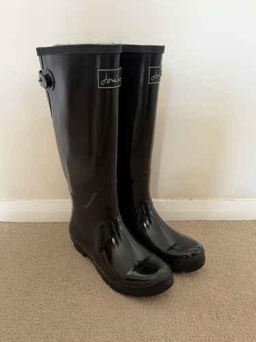 Joules ladies black gloss - ladies,