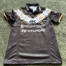Hull FC signed Shirt Rugby League 2013/2014 Home Kit Black White 