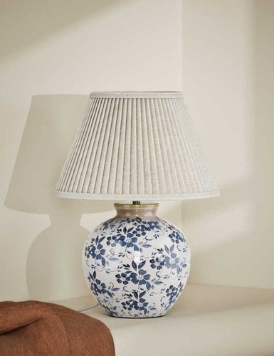 Floral urn table lamp - m&s,