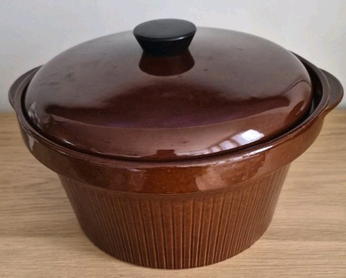 Vintage large brown - vintage, stoneware