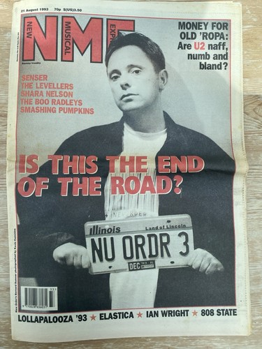 Nme music magazine august 1993 - music,