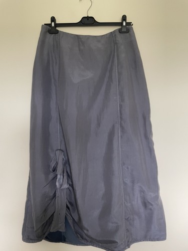 Out xile grey silk skirt - silk,