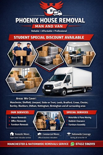 Man and van services - and, hire