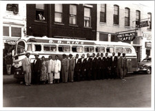 B.B. King 1955 Tour Bus & Band Postcard – Memphis Blues History by E.C. Withers