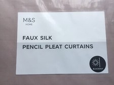 M&S Faux Silk Soft Pink Pencil